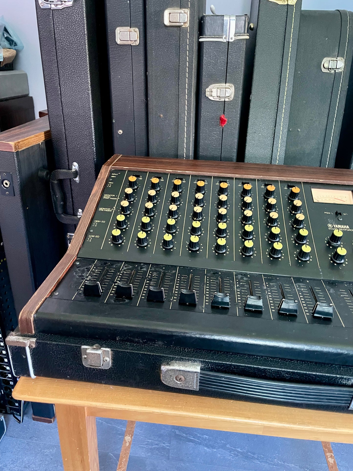 Yamaha PM-430 "Japa-Neve" fully recapped + Direct-Out. Tamura transformers 8-Channel Mixing Console 1970s