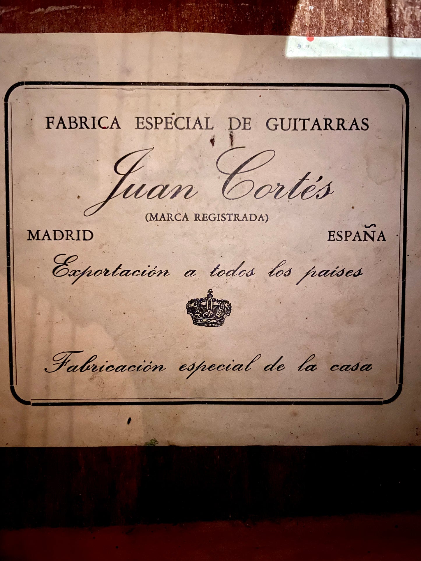 Juan Cortes – Madrid, Espagne v. 1970